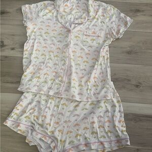 Roller Rabbit rainbow cloud pajamas